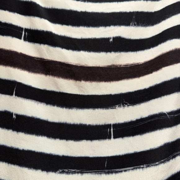 All Saints Striped Silk Sleeveless Blouse - Size 6 - Picture 4 of 6